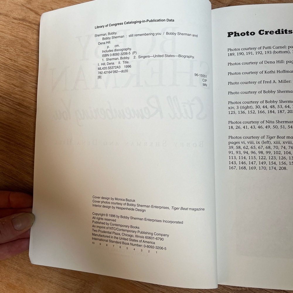 Bobby Sherman: Still Remembering You Book - Picture 4 of 6